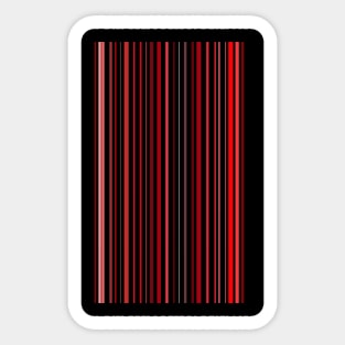 Red Barcode Sticker